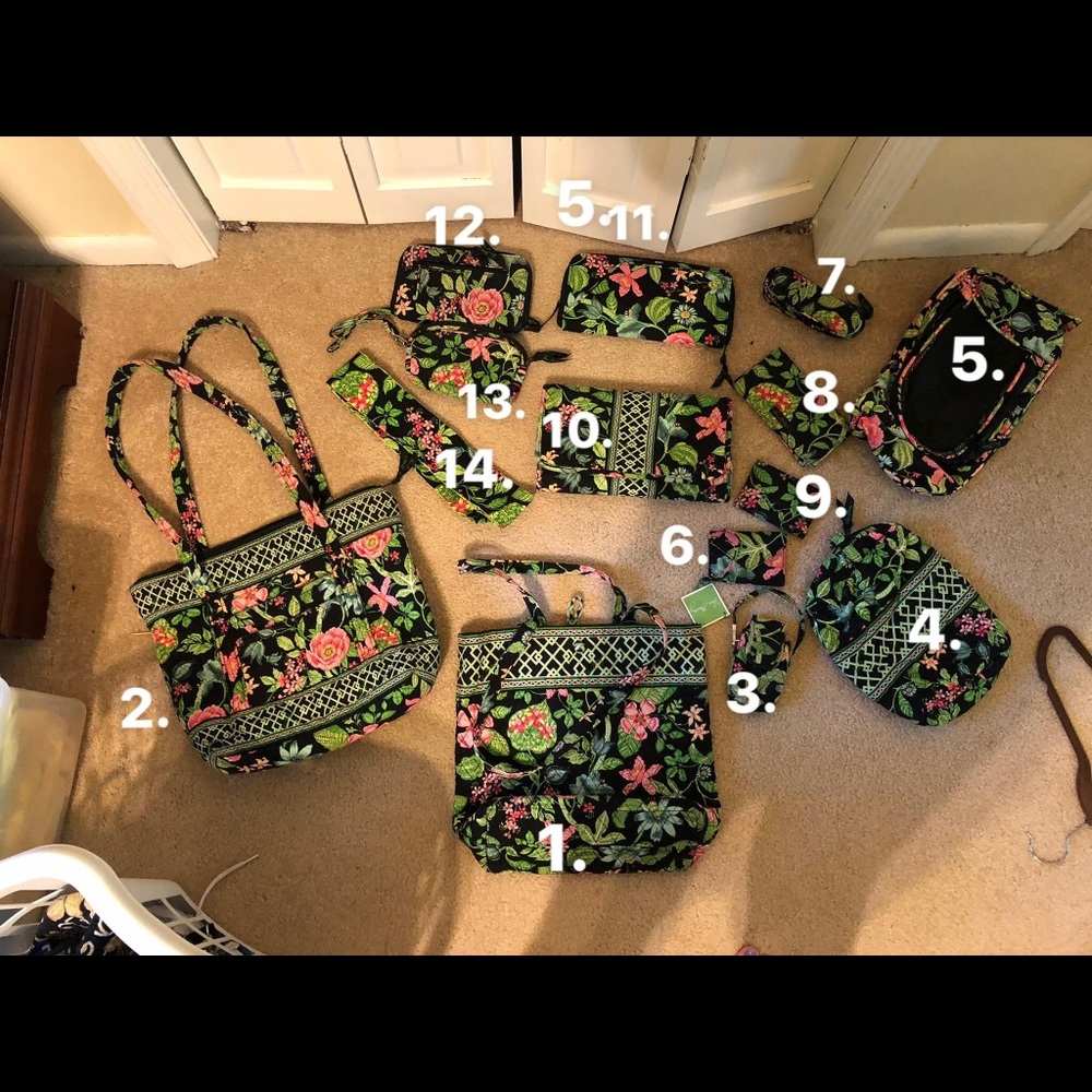 Vera Bradley Retired Botanica Pattern lots of item - Picture 1 of 5